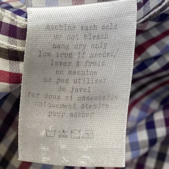 RAG & BONE Men Short Sleeve Shirt Tailored Workwear Plaid Sz M Multicolor 3-19 - Picture 7 of 8